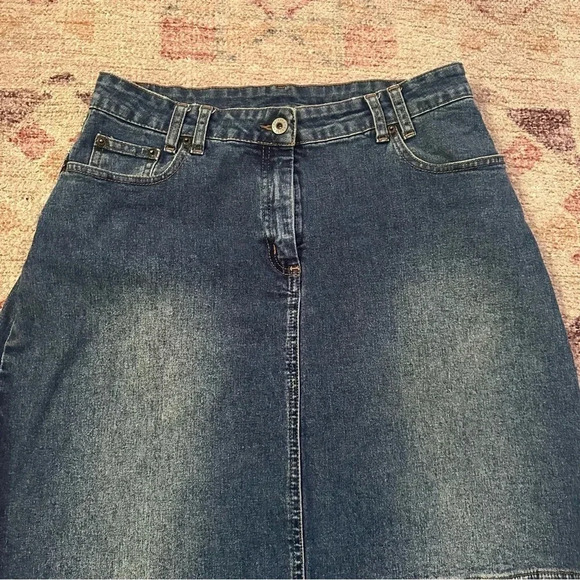Vintage Y2K denim maxi skirt size 8 - Picture 5 of 14